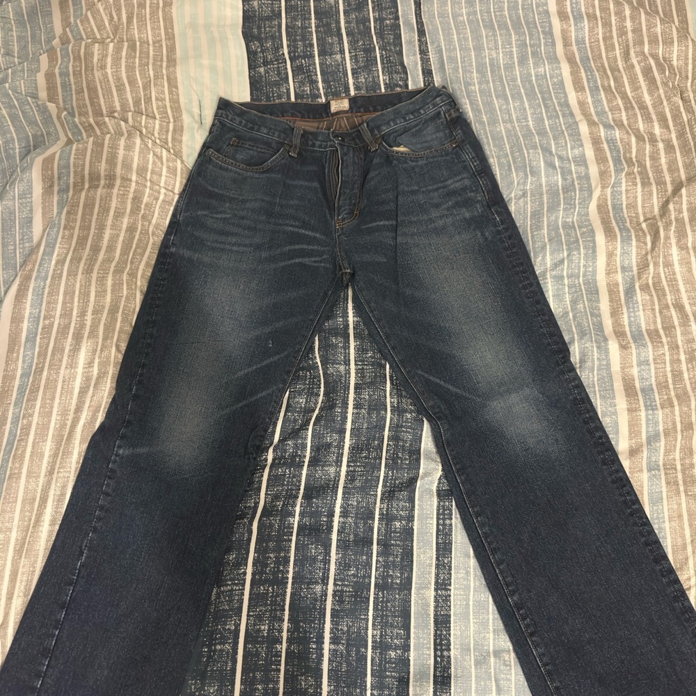 J.Crew Blue Denim Flannel Lined Jeans